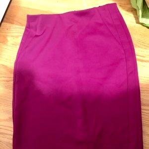 The Limited Fuchsia Ponte Pencil Skirt